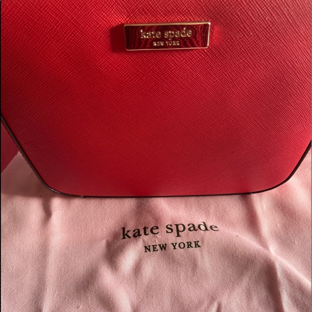 kate spade  leather cammie crosshatched crossbody - Picture 5 of 7